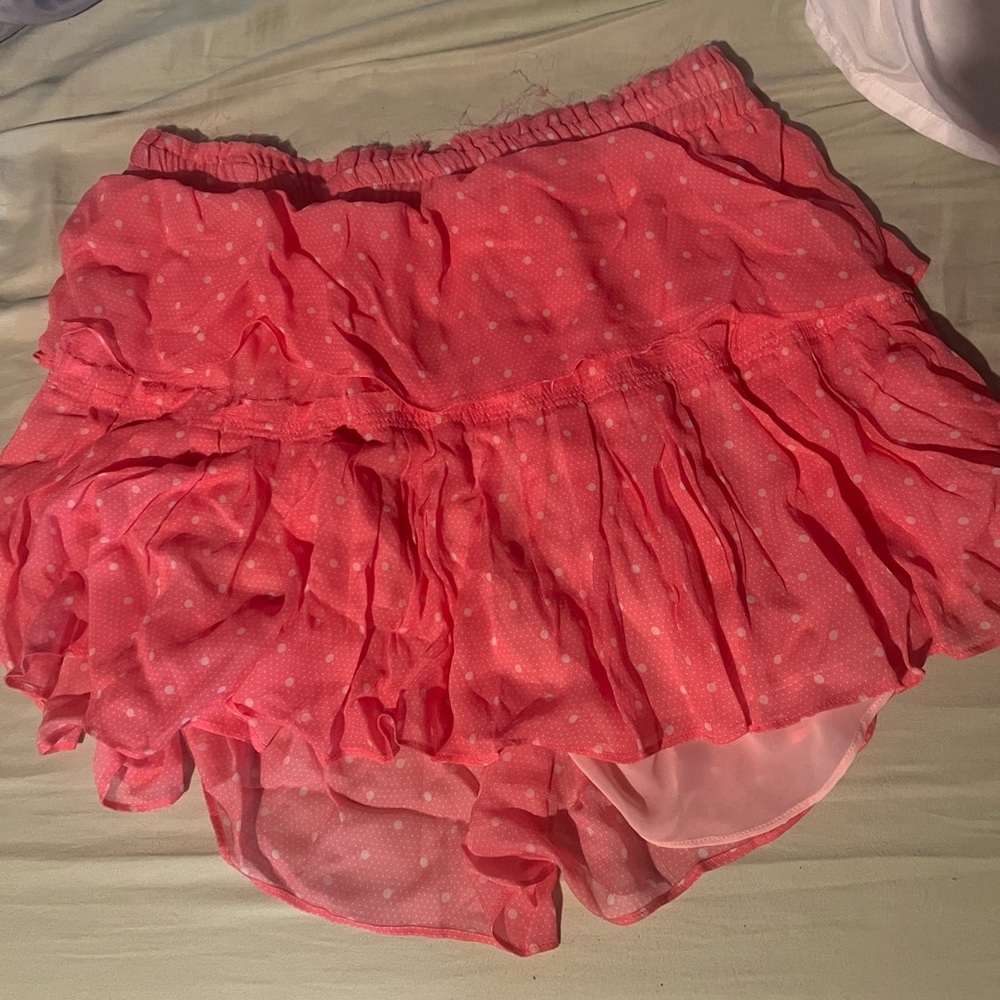 New with tags love shack fancy pink mini skirt